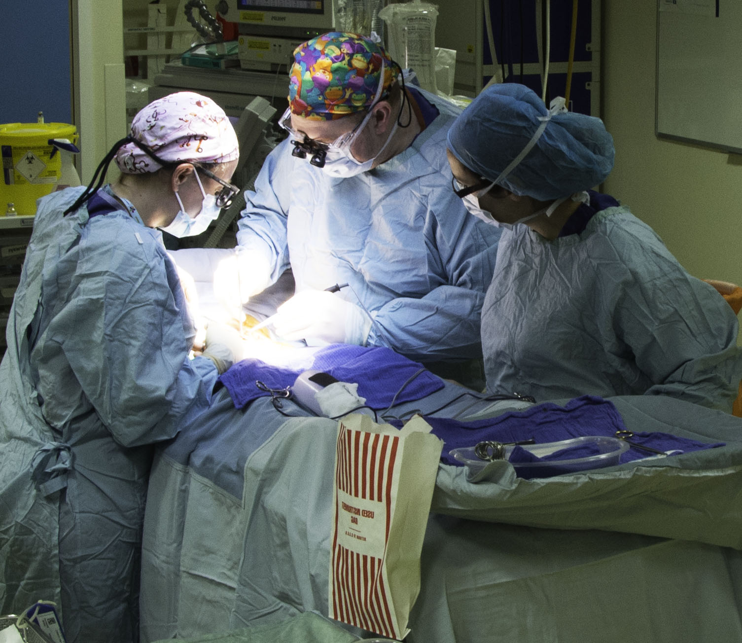 operating Mr Robb operating on a child